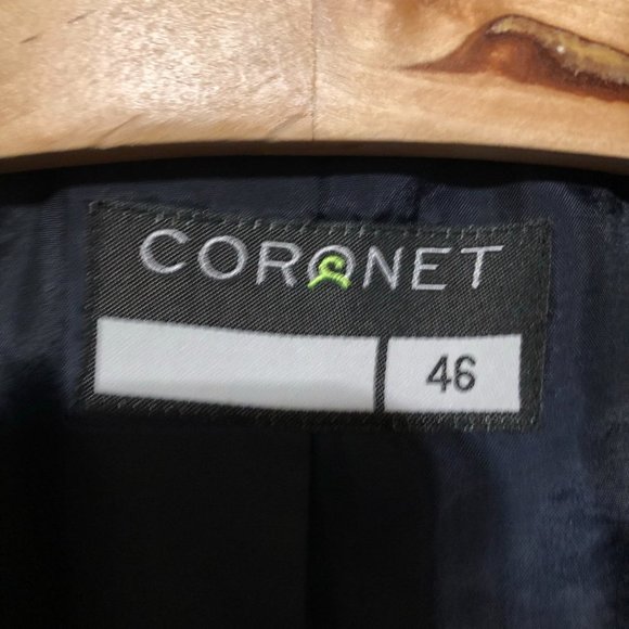 CORONET Blue Button Up Suit Jacket - Picture 3 of 6